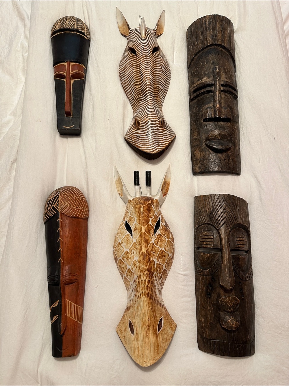 Handcarved Wall Mask Set - made in Ghana